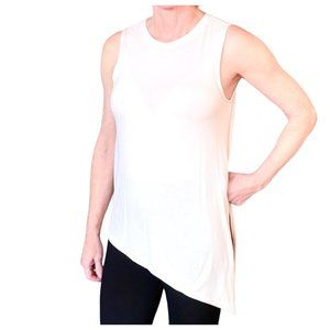 Athleta Light Pink Sleeveless Cloudlight Asymmetrical Side-tie Tank Top Size S